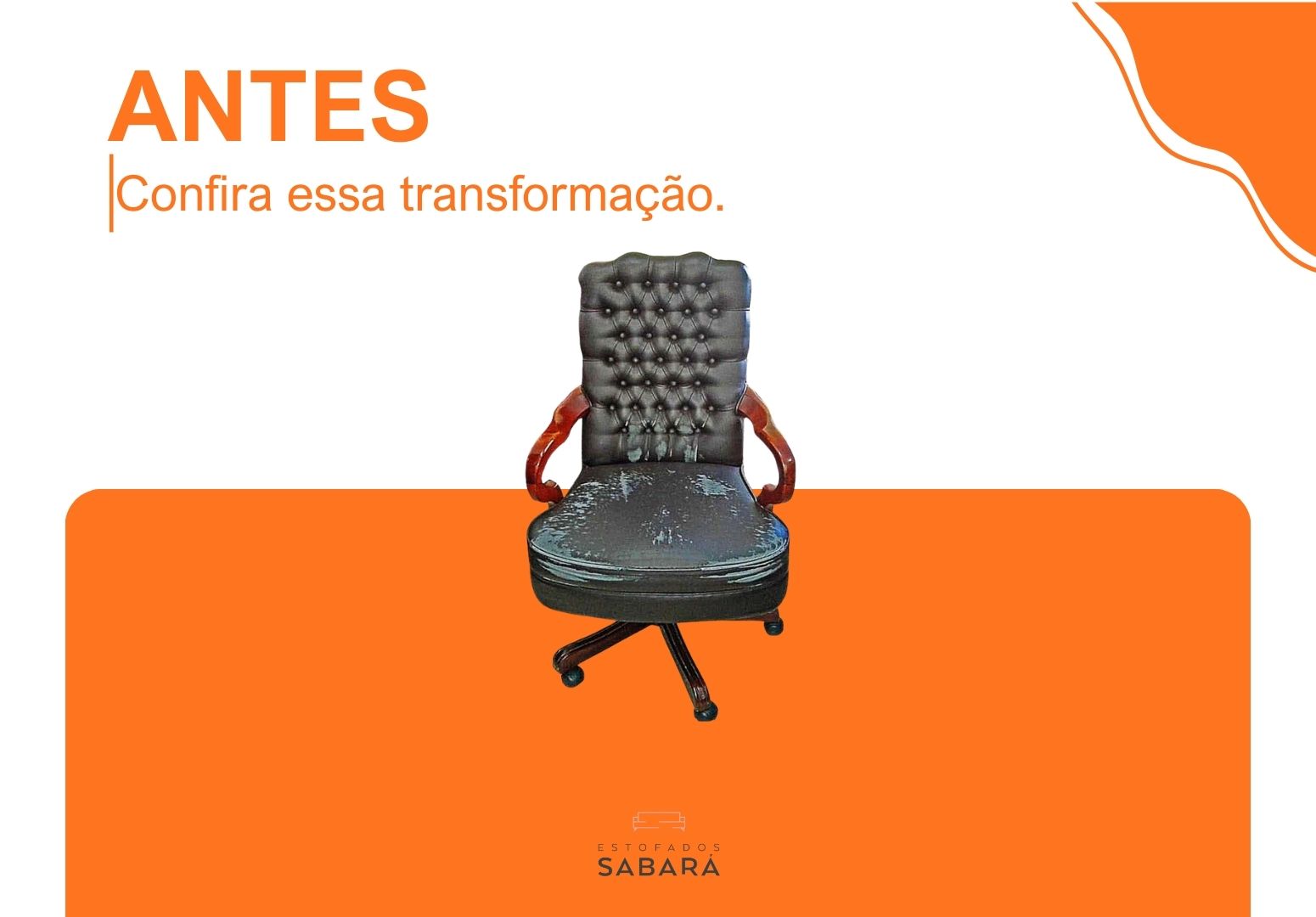 Reforma Cadeira presidente em capitone