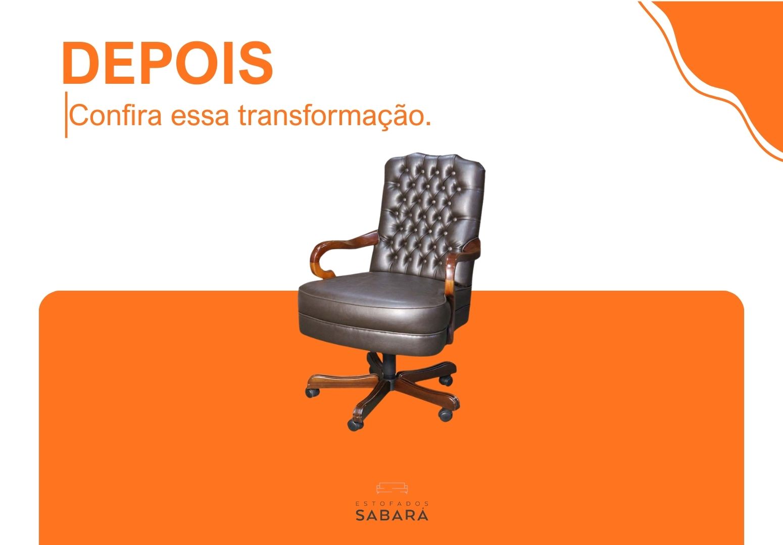 Reforma Cadeira presidente em capitone