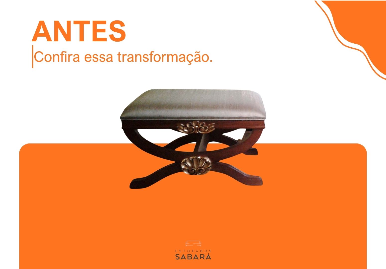 Reforma pufe clássico