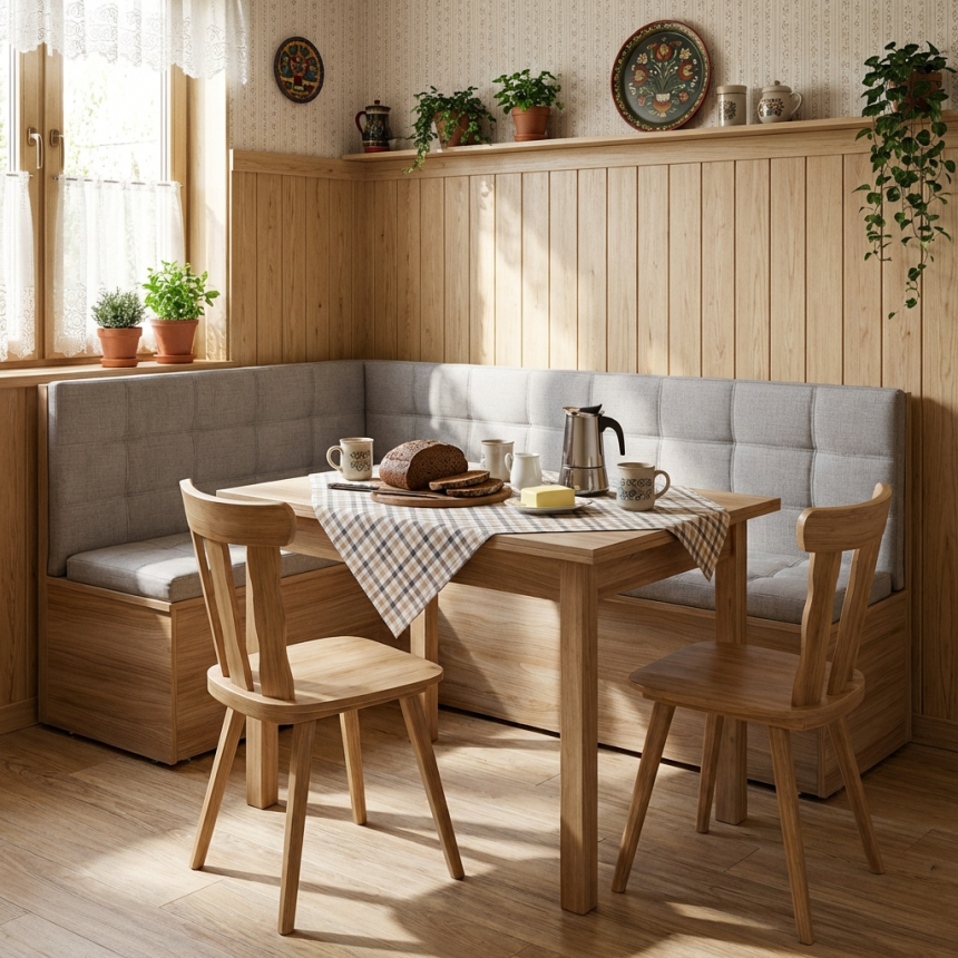 Estofado canto alemão baú sob medida