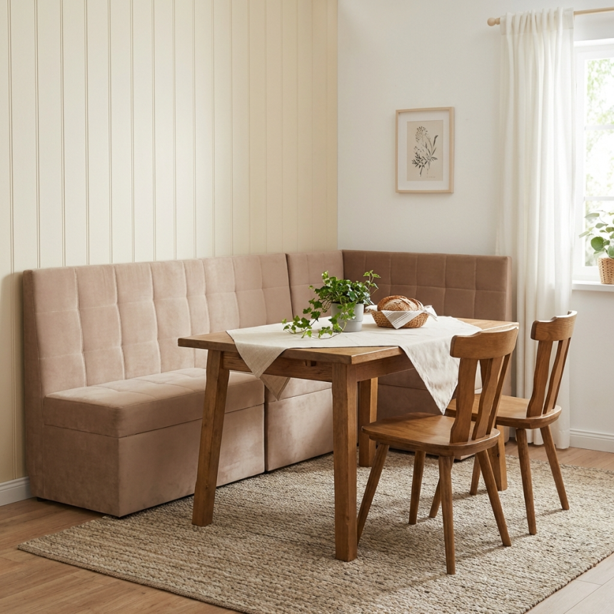 Canto alemão Baú estofado – modelo 42812