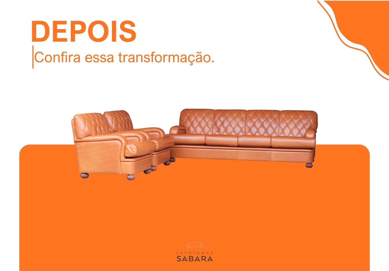 Reforma sofá e poltronas em couro 45726
