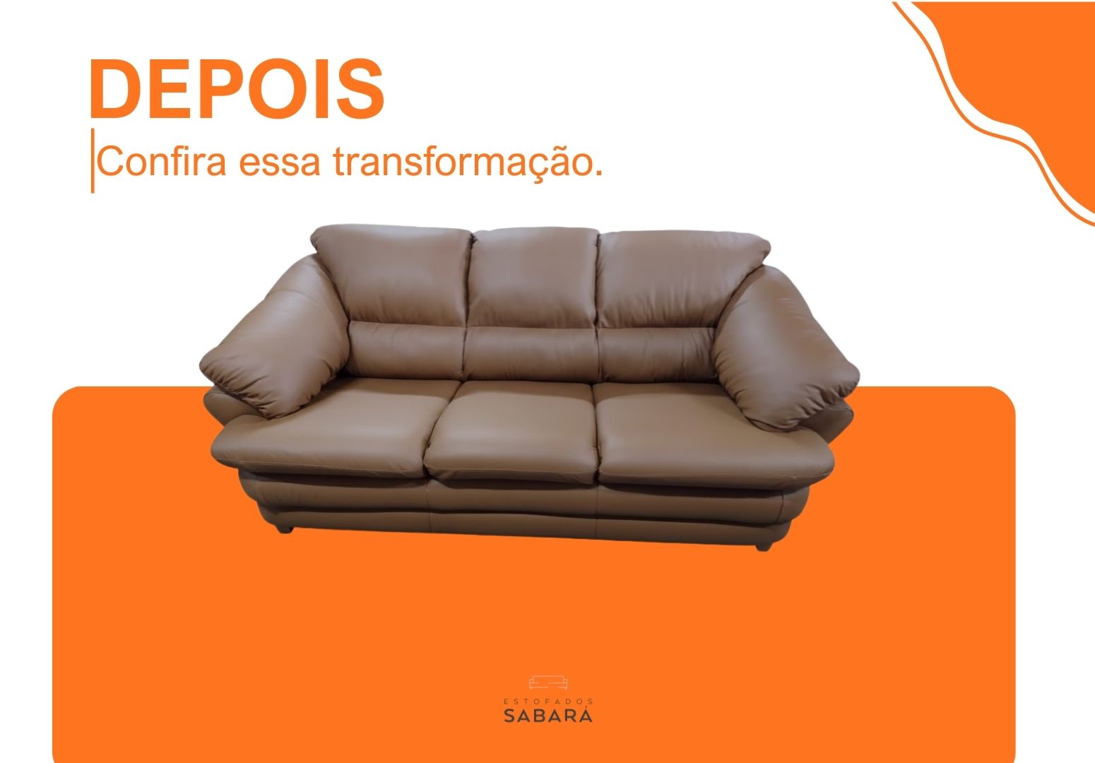 Reforma sofá em couro legítimo 50996