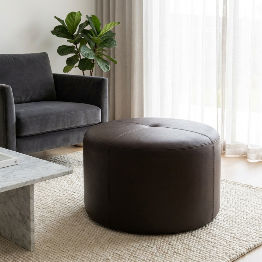 Pufe redondo grande