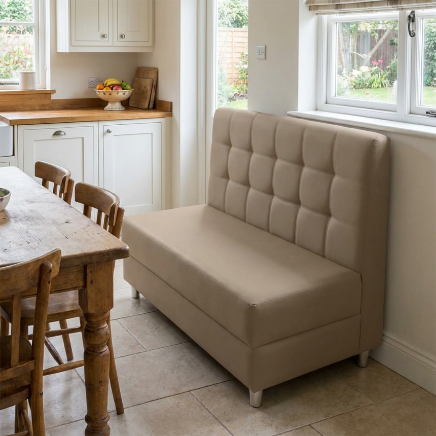 Sofá booth quadriculado