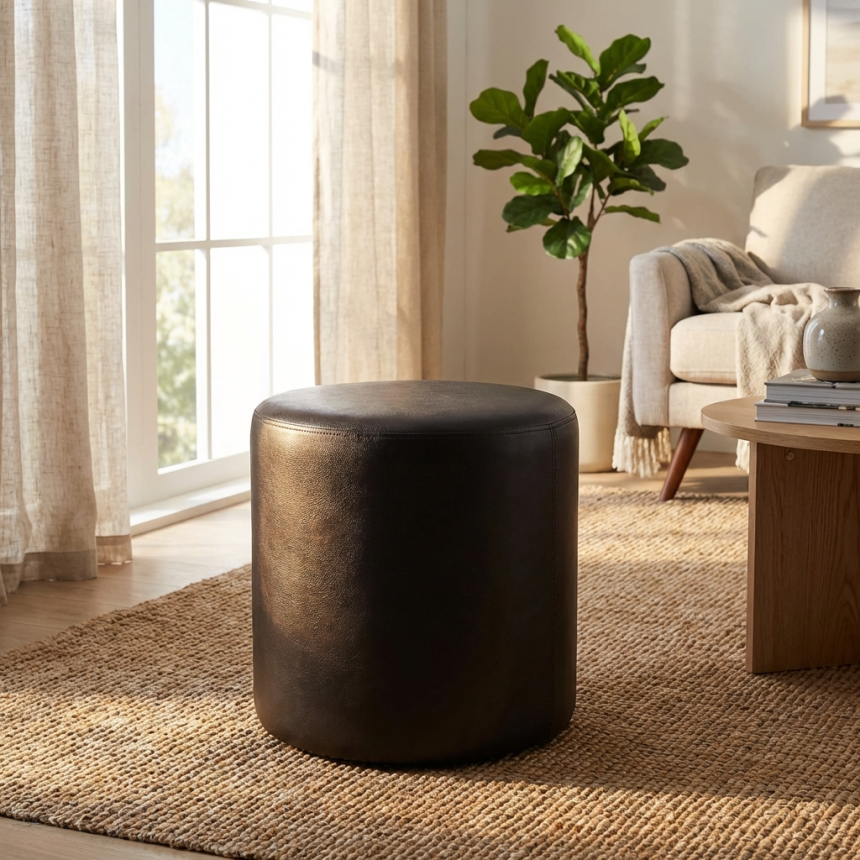 Pufe redondo pequeno