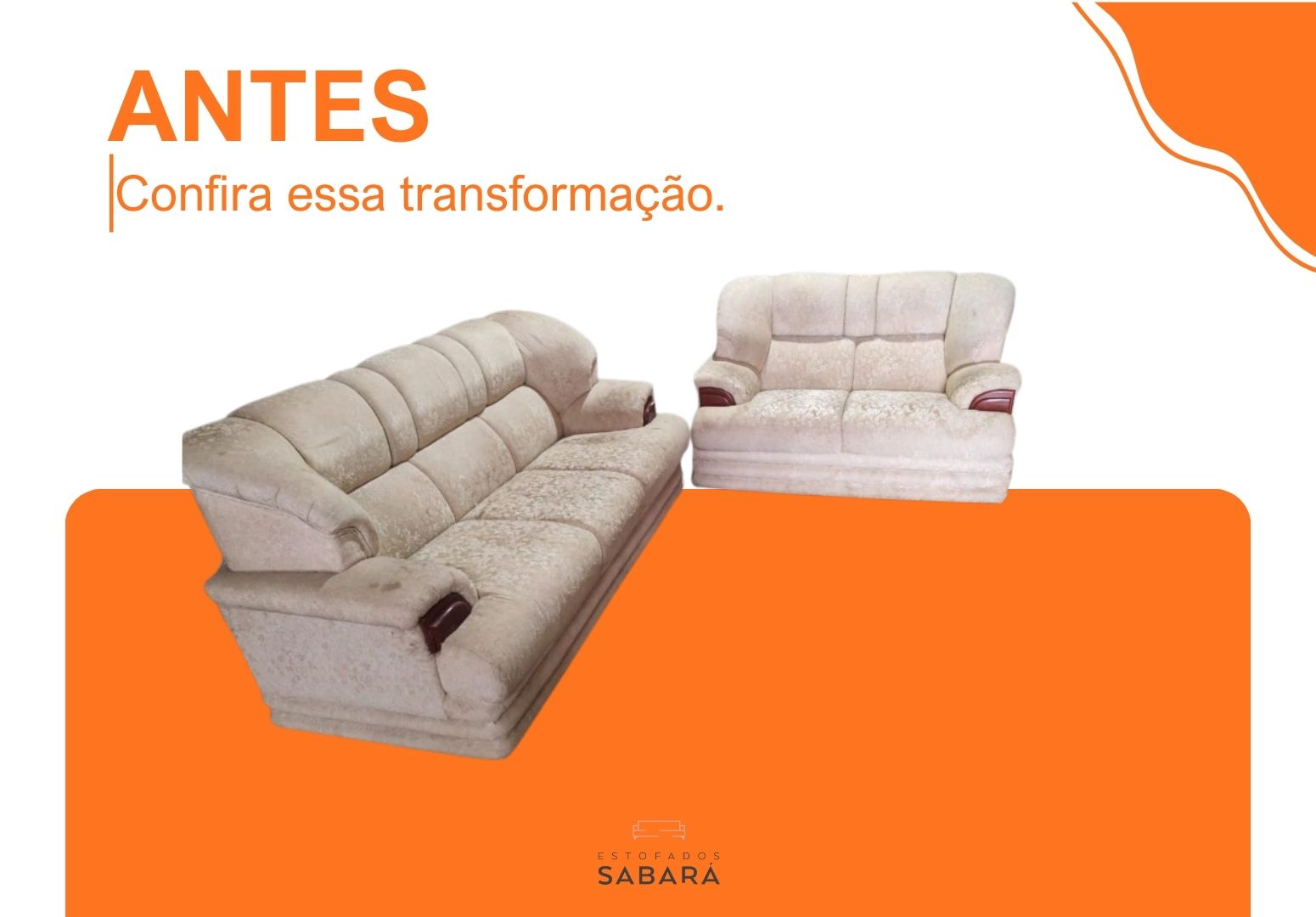 Reforma sofá 3×2 lugares 51863