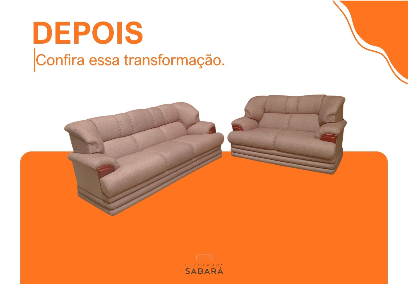 Reforma sofá 3×2 lugares 51863