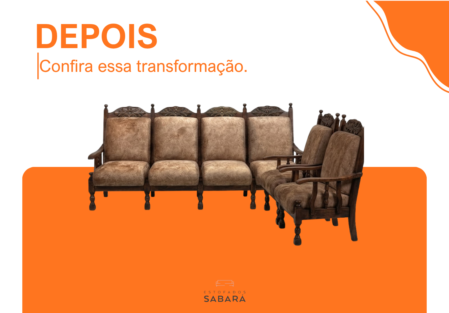 Reforma sofá + 02 poltronas 52074