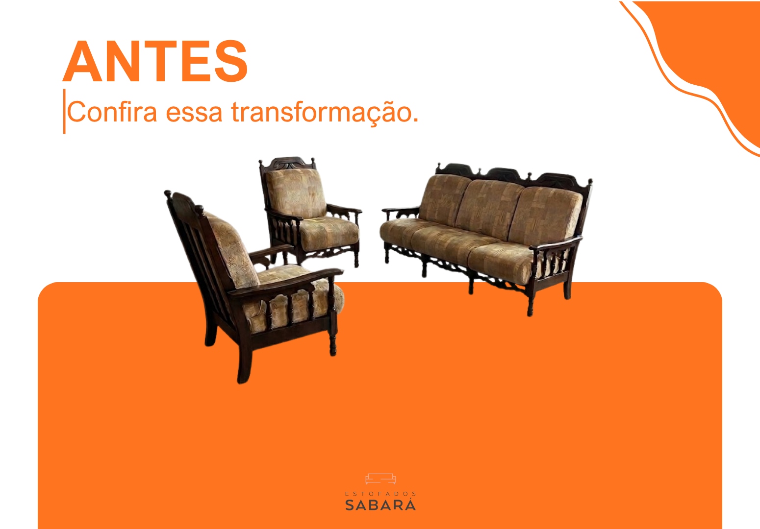 Reforma sofá e 2 poltronas 52265