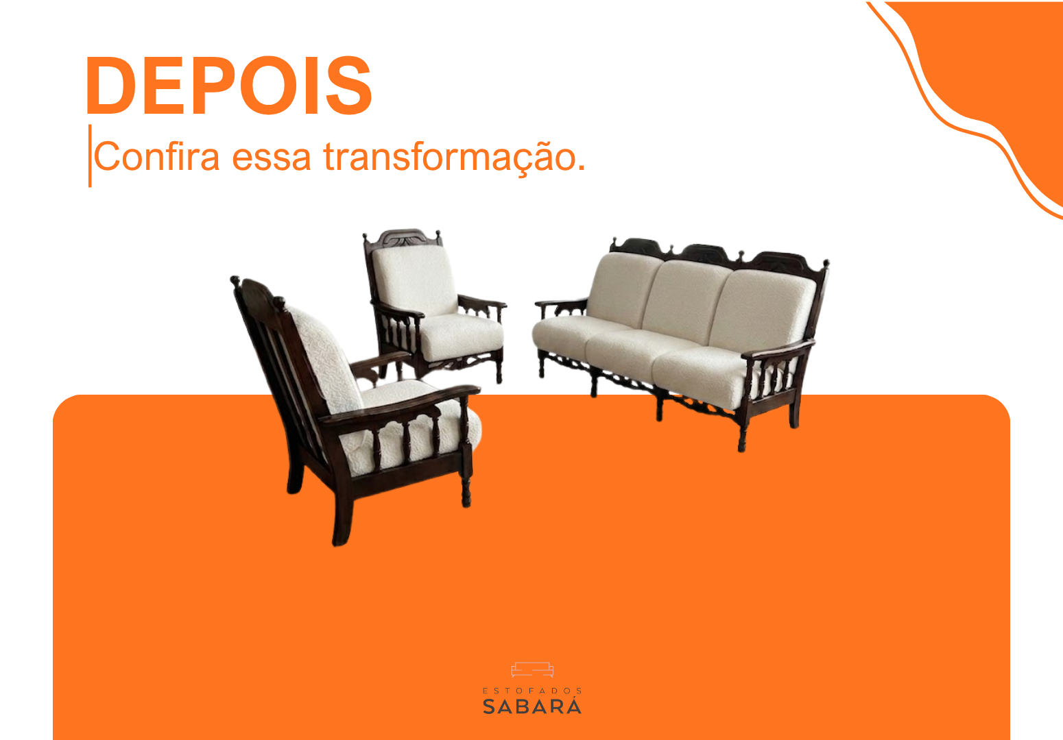 Reforma sofá e 2 poltronas 52265